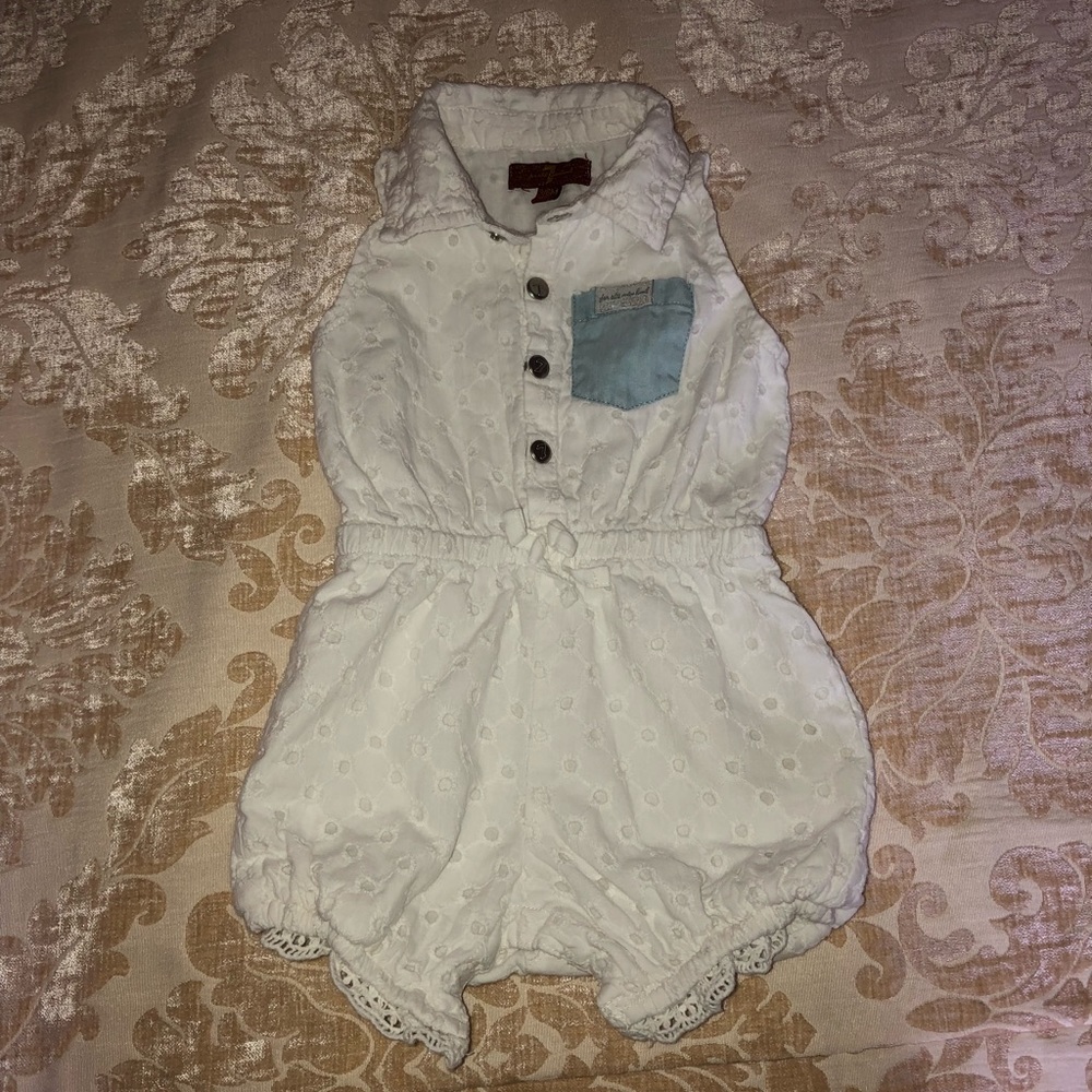 Infant girls Seven for all Mankind romper